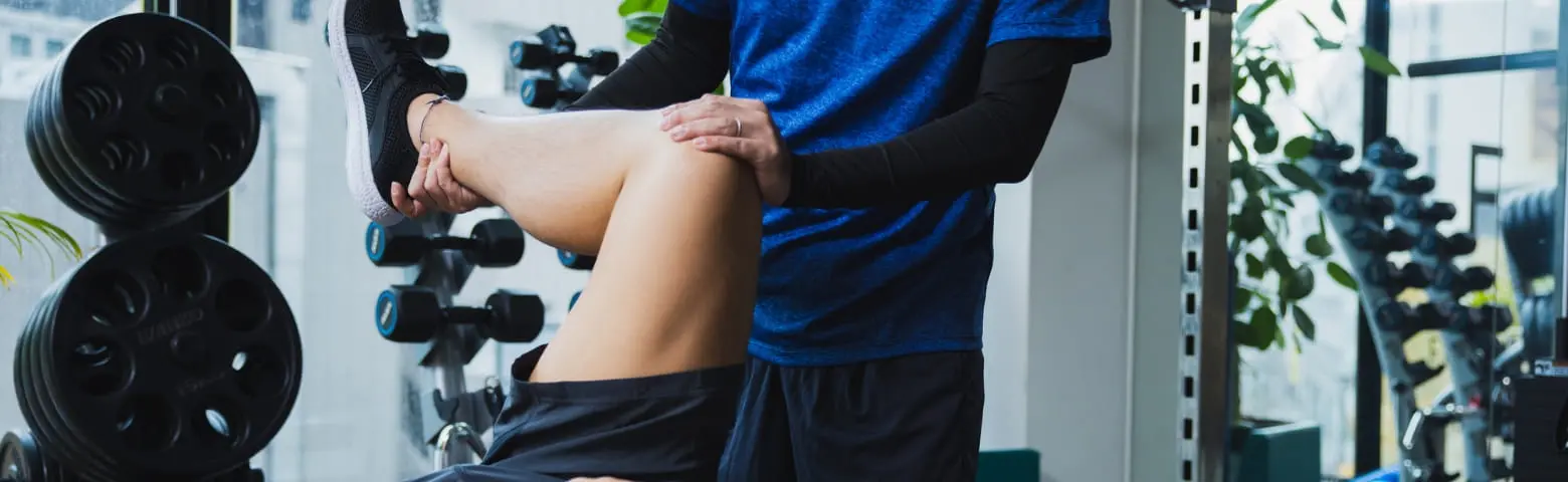 ボディケアをしている様子