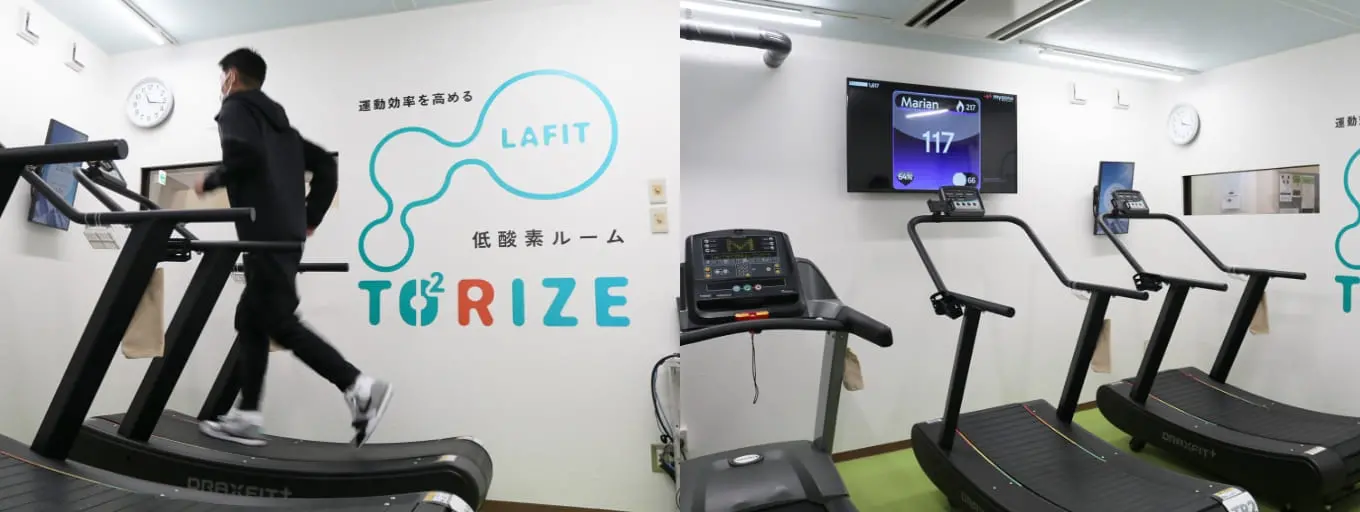 運動をしている様子