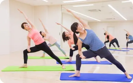 ストレッチをしている様子