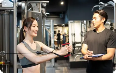 パーソナルレッスンをしている様子