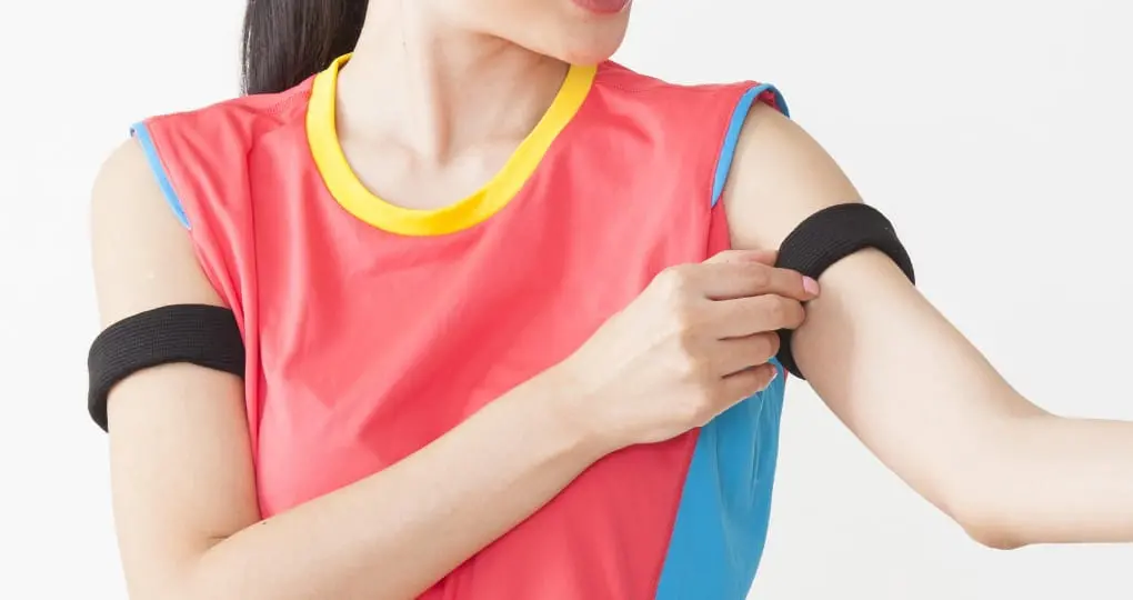 BFRトレーニングをしている様子