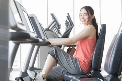 有酸素運動をしている様子