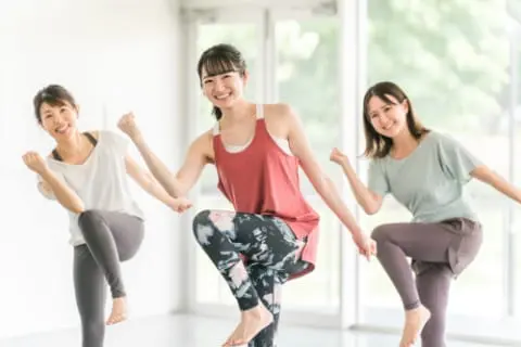 スタジオレッスンをしている様子