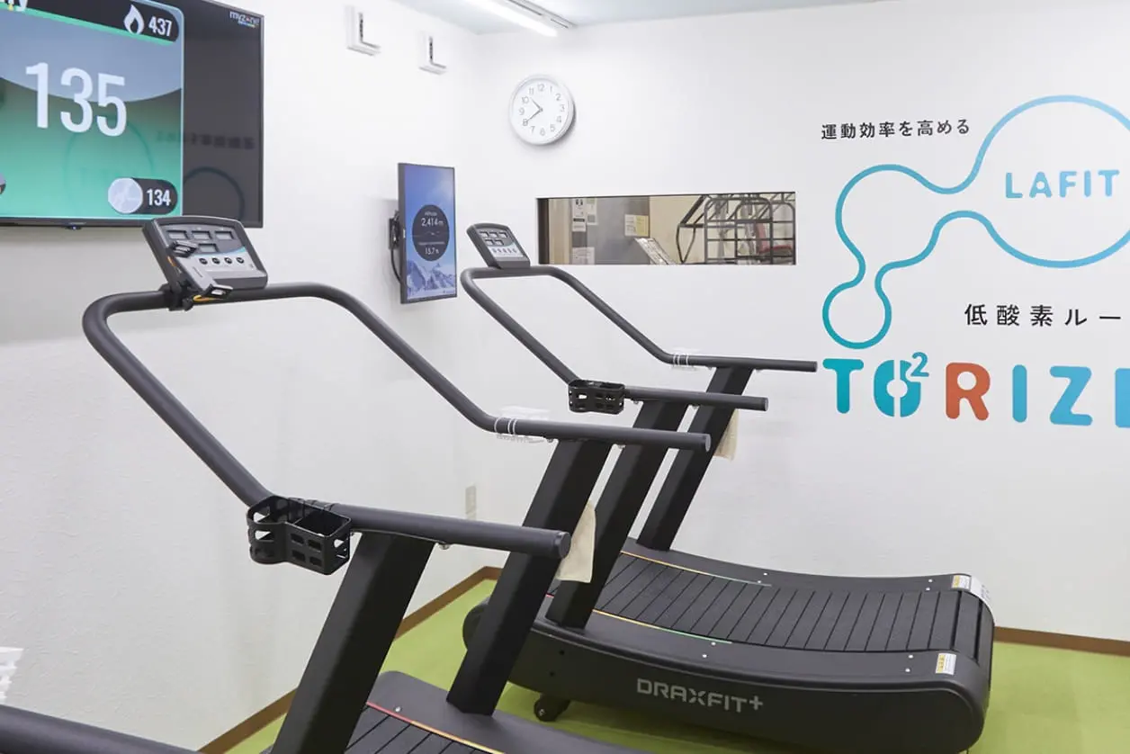 ランニングマシンエリアの写真